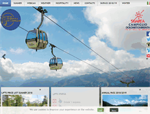 Tablet Screenshot of funiviecampiglio.it